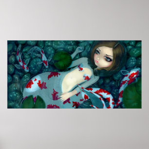 Dagdromen Koi Mermaid fantasy Art Print