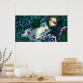 Dagdromen Koi Mermaid fantasy Art Print (Keuken)