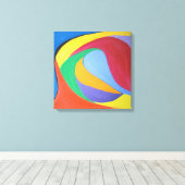 Dagdromen, muurkunst abstract canvas afdruk (Insitu (Houten vloer))