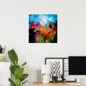 Dagdromen onder blauwe hemel poster (Thuiskantoor)