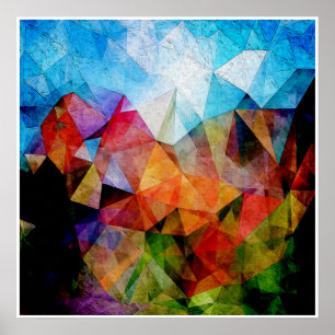 Dagdromen onder blauwe hemel poster