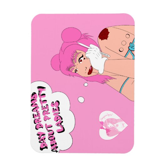 Dagdromen over  dames magneet (Verticaal)