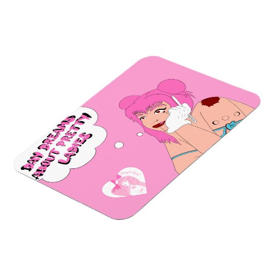 Dagdromen over dames magneet (Linkerzijde)