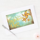 dagdromen rechthoekige sticker (Envelop)