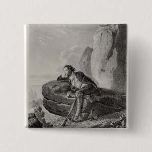 Dagdromen Vierkante Button 5,1 Cm