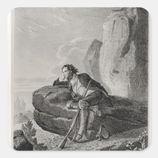 Dagdromen Vierkante Sticker (Voorkant)