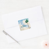 Dagdromen Vierkante Sticker (Envelop)