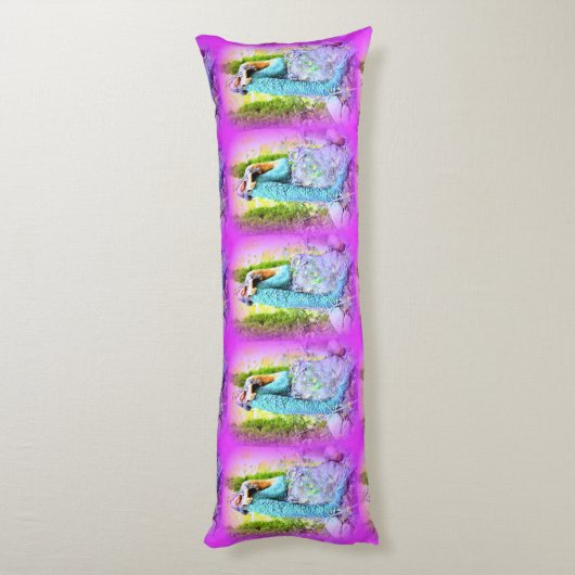 dagdromen zeemeerminnaars kussen (Achterkant (Verticaal))