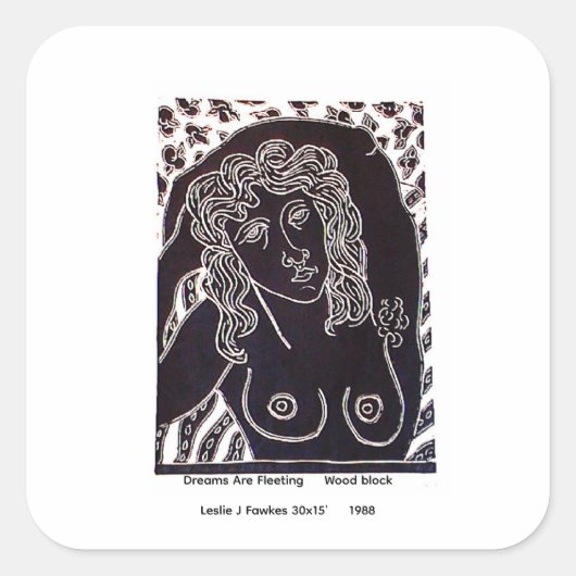 Dagdromen zijn vluchtig 7,6cm sticker (Voorkant)