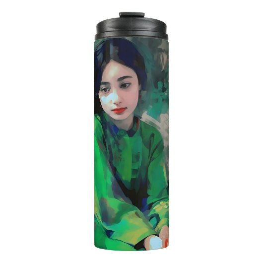 dagdromend meisje thermosbeker (Voorkant)