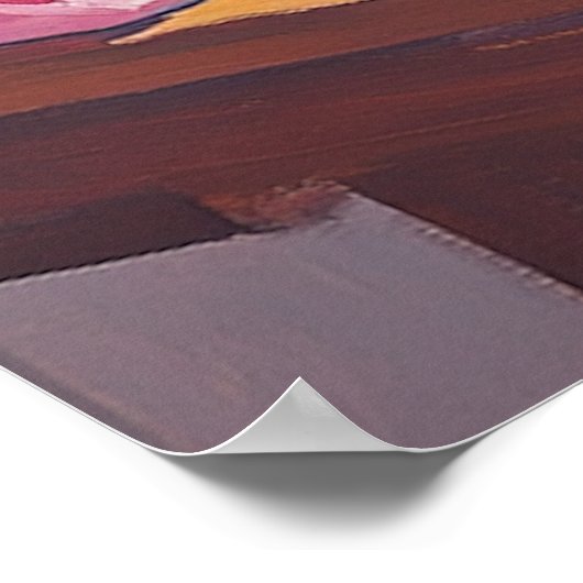 Dagdromende danser: zachte pastelballet kunst poster (Hoek)