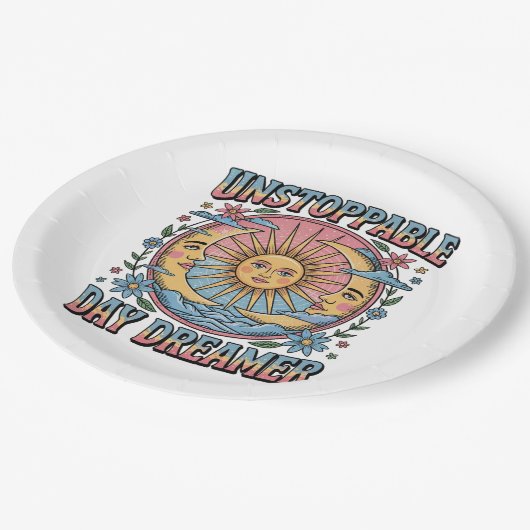  dagdromer papieren bordje (Gekanteld)