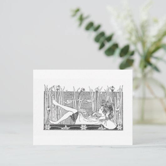 Dagdromer - Vintage Image Briefkaart (Staand voorkant)