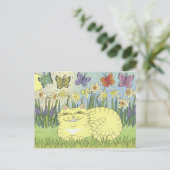 Dagdroom van de Daffodil Tabby Briefkaart (Staand voorkant)