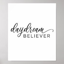 Dagdroombeliever Poster voor kalligrafie