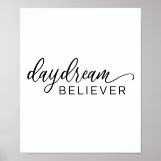 Dagdroombeliever Poster voor kalligrafie