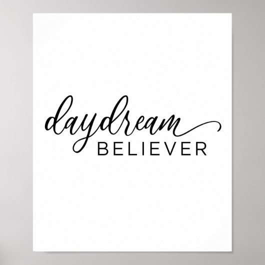 Dagdroombeliever Poster voor kalligrafie (Voorkant)