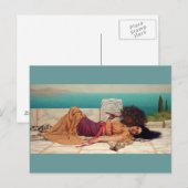 Dagdroomde Griekse dame door Godward Briefkaart (Voorkant / Achterkant)