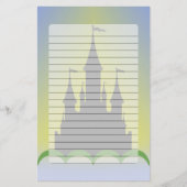 Dagdroomkasteel in de heuvels Sunny Sky Briefpapier (Voorkant)