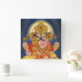Dagduseth Ganesha Clock Vierkante Klok (Huis)