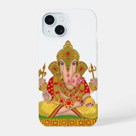 Dagduseth Ganesha telefoonhoesje iPhone 15 Case (Achterkant)