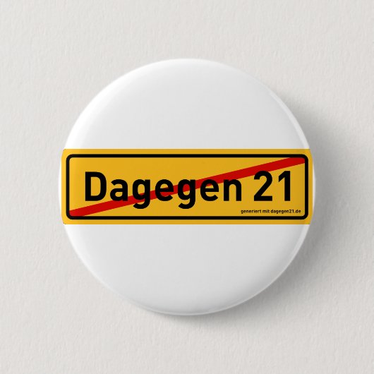 dagegen21.de Button (Voorkant)
