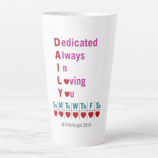 Dagelijks acroniem Lattee Latte Mok