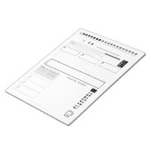 Dagelijks ben ik Planner | ADHD + Productiviteitsp Notitieblok (Schuin)