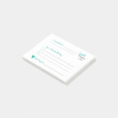 dagelijks bericht : bedankt post-it® notes (Schuin)