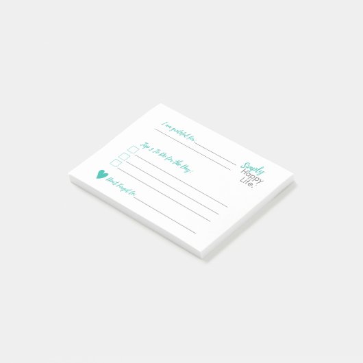 dagelijks bericht : bedankt post-it® notes (Schuin)