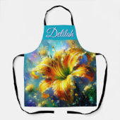 Dagelijks Bloemen Impressionistisch Schilderij Gee Schort (Voorkant)