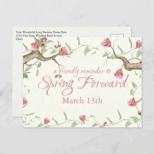 Dagelijks Briefkaart van de Herinnering van de Tij (Voorkant / Achterkant)