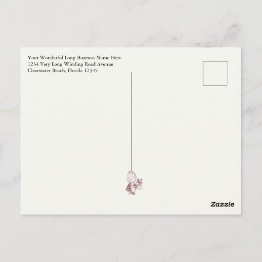 Dagelijks Briefkaart van de Herinnering van de Tij (Achterkant)