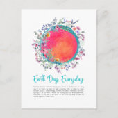 Dagelijks Briefkaart van de kleurrijke Aarde (Voorkant)