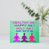 Dagelijks briefkaart voor bevestiging (Staand voorkant)