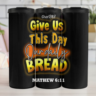 Dagelijks brood: Mattheüs 6:11 Thermosbeker