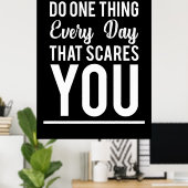 Dagelijks cadeau doet er elke dag één ding poster (Thuiskantoor)