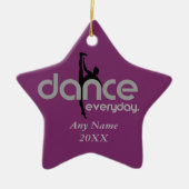 Dagelijks dansen keramisch ornament (Voorkant)