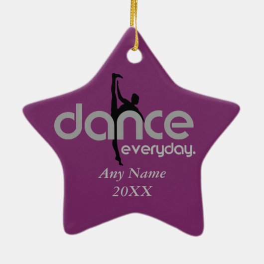 Dagelijks dansen keramisch ornament (Achterkant)