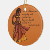 Dagelijks dansfeest keramisch ornament (Links)