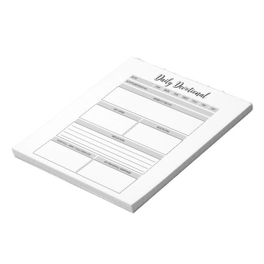 Dagelijks Devotional Planner Notitieblok (Linkerzijde)