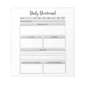 Dagelijks Devotional Planner Notitieblok (Voorkant)