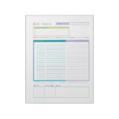 Dagelijks droogprogramma voor dokters notitieblok (Linkerzijde)