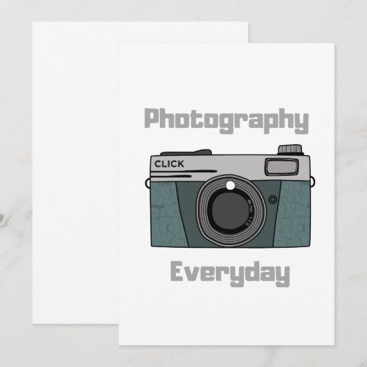 Dagelijks fotografie kaart (Voorkant / Achterkant)