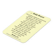 Dagelijks gebed Onze Vader KJV Magneet (Linkerzijde)