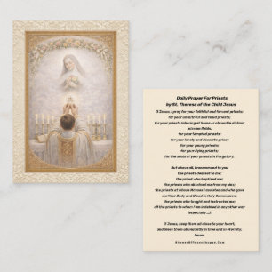 Dagelijks gebed voor priesters door St. Therese He Visitekaartje