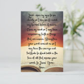 Dagelijks gebeden voor helderheidsvlakke Wenskaart Kaart (Staand voorkant)