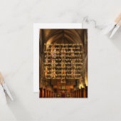 Dagelijks gebeden voor het empathie platte Wenskaa Kaart (Voorkant / Achterkant in situ)