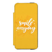 Dagelijks glimlachen incipio iPhone portemonnee hoesje (Voorkant Agenda)