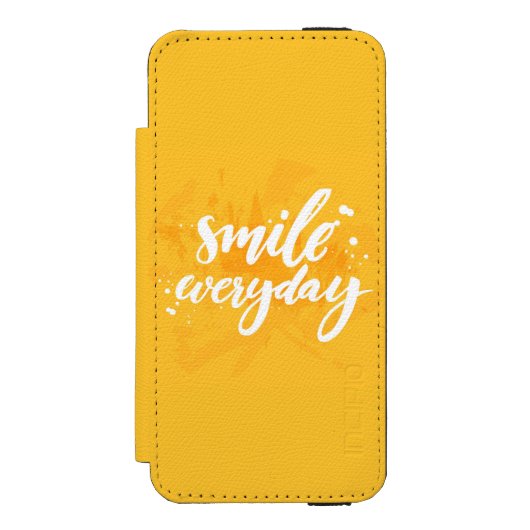 Dagelijks glimlachen incipio iPhone portemonnee hoesje (Voorkant Agenda)
